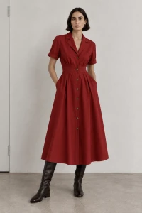 RED PERA DRESS