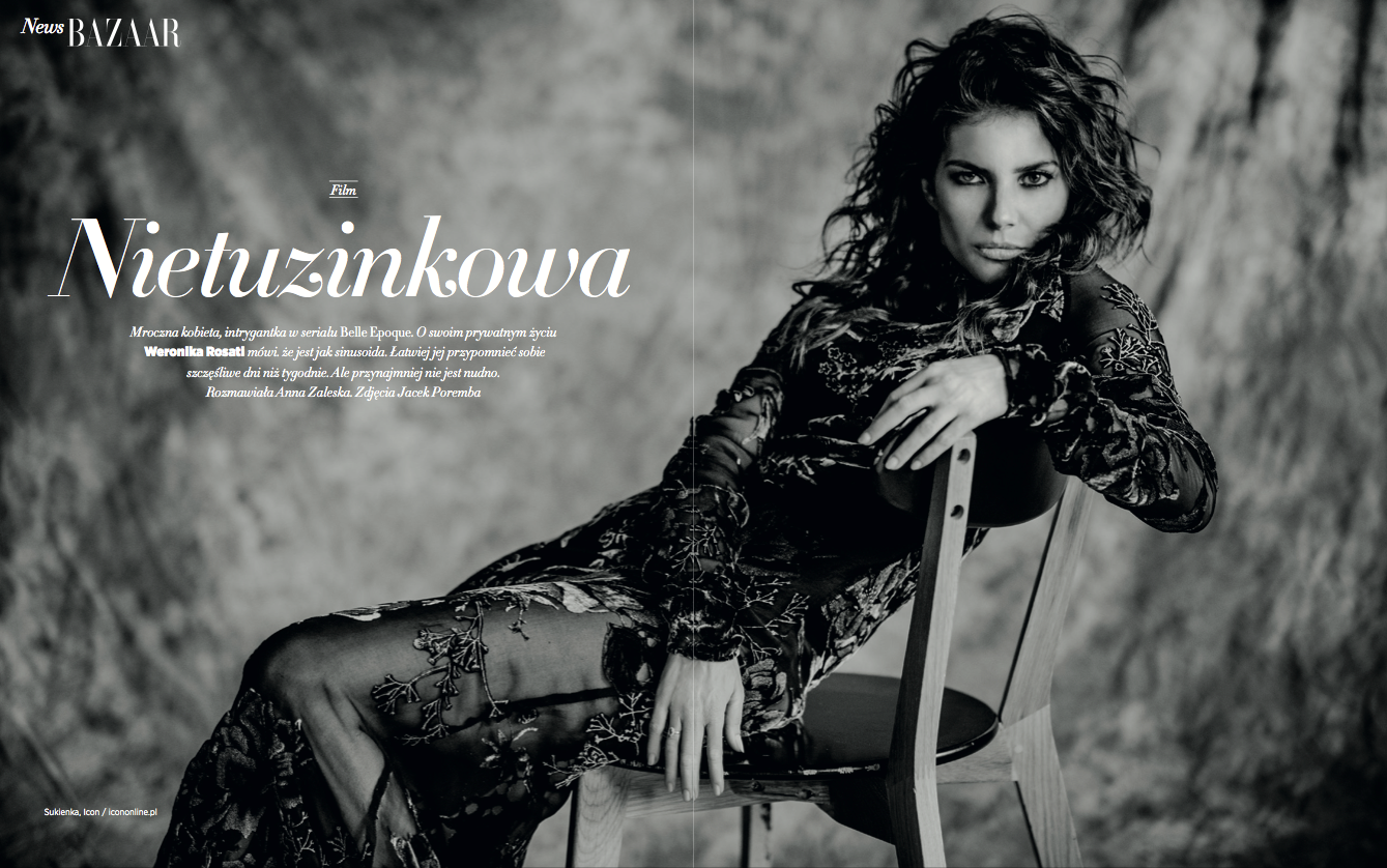 Weronika Rosati w Harper's Bazaar
